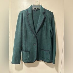 Brooks Brothers Green Blazer with Navy Accents